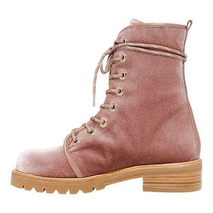 Stuart Weitzman Metermaid boots — Candy Velvet